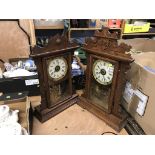 Two 'Gingerbread' Mantle clocks