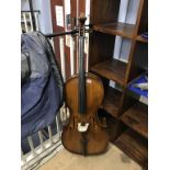 A cello, with soft case