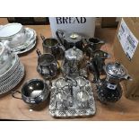 Collection of silver plated wares
