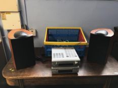 Denon stereo and a pair of Q1 series speakers