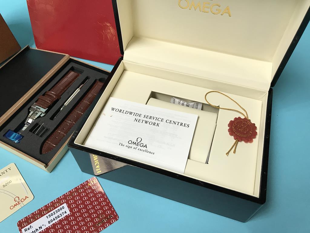 An Omega watch box and bag - Image 4 of 4