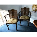 Pair of elbow chairs