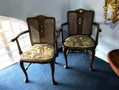 Pair of elbow chairs