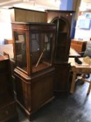 Reproduction corner cabinet and display cabinet