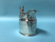 A silver jug, London, 1796, Peter and Ann Bateman, 160g