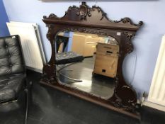 Edwardian over mantle mirror