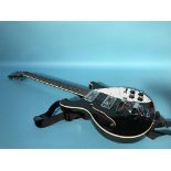 A Harley Benton electric guitar and soft case (RB-600 classic series)