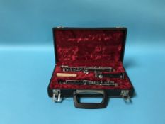 A cased oboe by Howarth, London