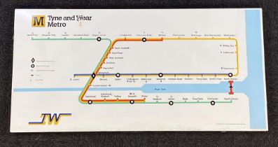 An early enamelled Tyne and Wear Metro sign (pre Airport and South Hylton Lines) 178cm x 87cm