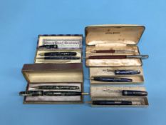 Fountain Pens: Conway Stewart, boxed, 1949, No. 58, Conway Stewart, boxed, 1951, Conway Stewart,