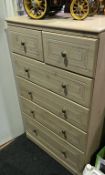 A modern chest of drawers, 77cm wide