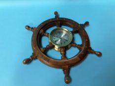 A Ship's wheel clock