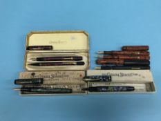 Fountain Pens: Conway Stewart, boxed, 1939, No. 757, Conway Stewart, boxed, No. 759, Conway Stewart,