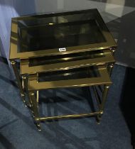 Brass work nest of tables