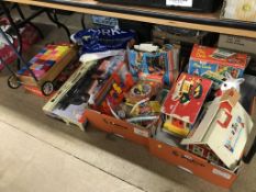Quantity of Fisher Price toys, Hornby train sets etc.