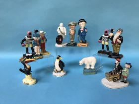 Twelve boxed Royal Doulton advertising figures, various subjects