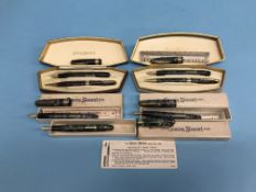 Fountain Pens: Four Conway Stewart, boxed, 1951, No. 27 and one Conway Stewart, boxed, 1951, No. 28,