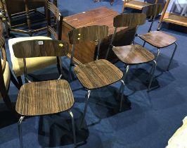 Set of four Formica chairs