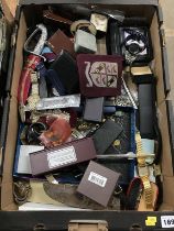 Box of modern dress watches etc.