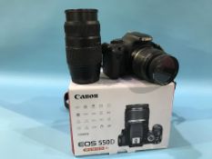 A Canon EOS 550D
