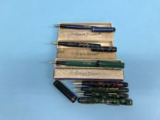 Fountain Pens: Conway Stewart, boxed, ‘The Conway’, 1948, Conway Stewart, boxed, 1928, unnumbered,