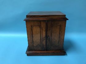 A Victorian walnut miniature chest, 30cm wide
