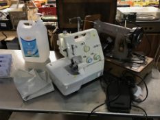 Toyota overlocker and a sewing machine