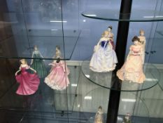 Eight Royal Doulton figurines