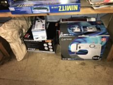 Boxed Lervia sewing machine and various other household items