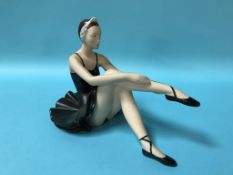 A Royal Dux figure of a Ballerina