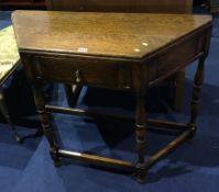 An oak hall table