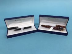 Fountain Pens: Waterman Paris, boxed, Expert II, 1 pen and Waterman Paris, boxed, 2 pens (2)
