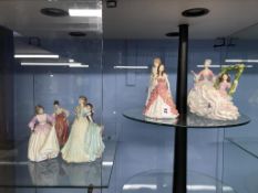 Eight Royal Doulton figurines