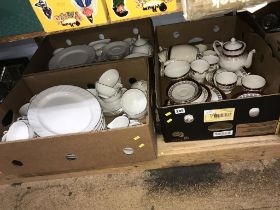 Three boxes of china