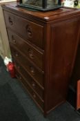 An Oriental chest of drawers, 91cm wide