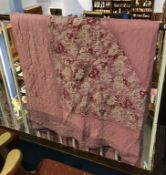 A pink and floral Durham quilt