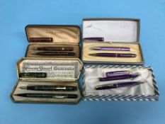 Fountain Pens: Conway Stewart 54, boxed, 1970s, No. 570, Conway Stewart 54, boxed, 1960s, No. 570,
