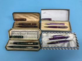 Fountain Pens: Conway Stewart 54, boxed, 1970s, No. 570, Conway Stewart 54, boxed, 1960s, No. 570,