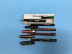 Fountain Pens: Conway Stewart, 1920s, 'Lever' pen, No. 353, Conway Stewart, 1937, No. 475, Conway