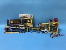 A collection of boxed Corgi and Dinky die cast, including Ford 500, Bedford TK coal lorry etc.