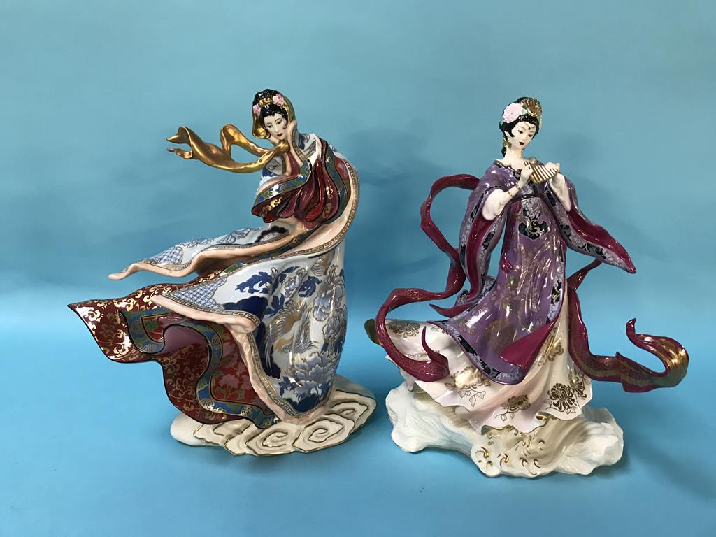 A set of six Franklin Mint Japanese figures - Image 4 of 6