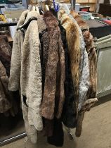 Six fur coats and two others
