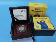 50p gold coin, Paddington at the Station, 15.5g