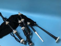 A set of bag pipes