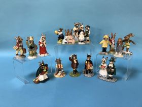 Eighteen Royal Doulton Bunnykins figures