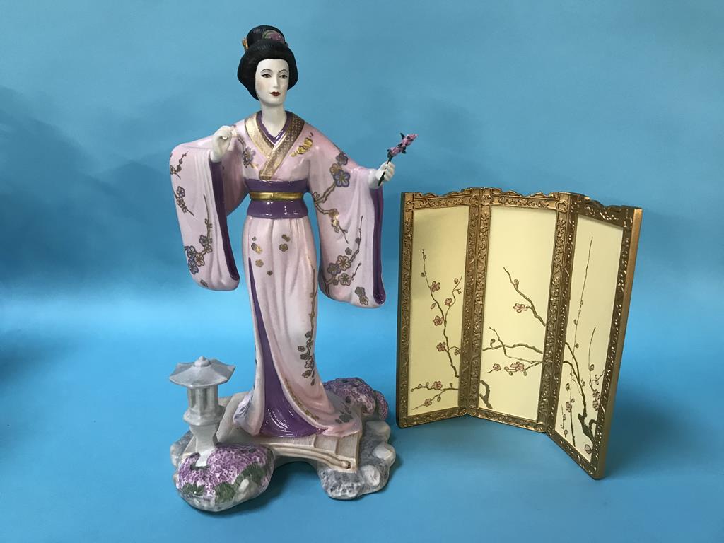 A set of six Franklin Mint Japanese figures - Image 2 of 6