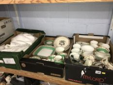 Three trays of assorted including Wedgwood china