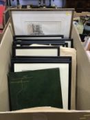 Box of Japanese prints