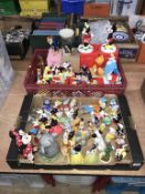 Two boxes of assorted Disney figures