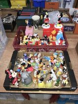 Two boxes of assorted Disney figures